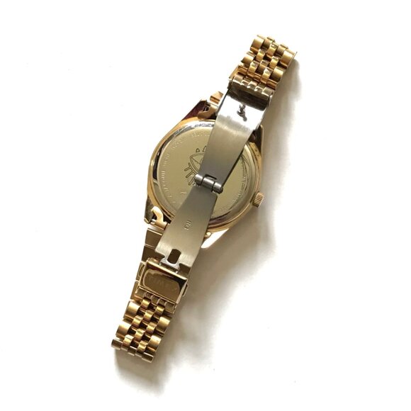 Timex x Jacquie Aiche Gold Evil Tiger's Eye Watch Womens Gold Quartz Analog MINT - Picture 8 of 11